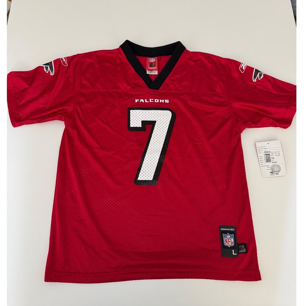 Reebok Atlanta Falcons Vick‎ Jersey NFL Football Red Kids Size L